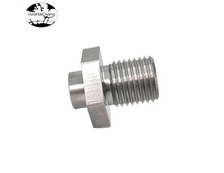 HHC-473 Non-standard CNC turning parts Special-shaped joints M14 stainless steel hexagonal studs