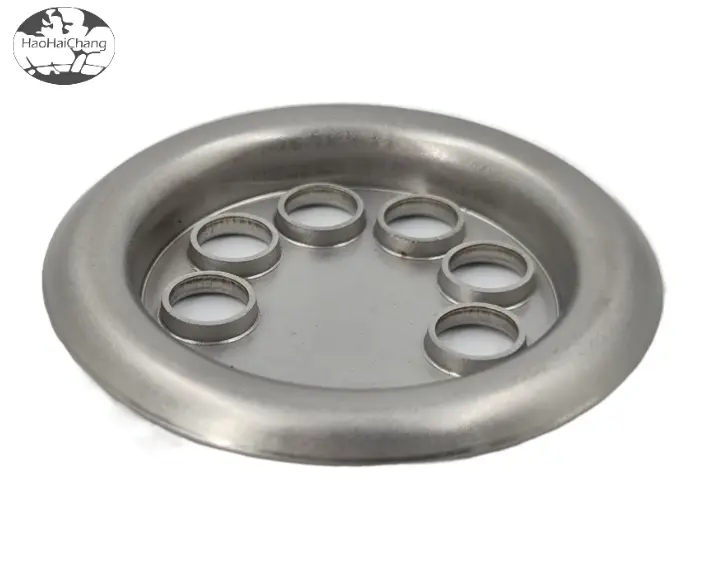 HHC-0624 Metal Stainless Steel Six-hole Round High-Temperature Resistant Flange