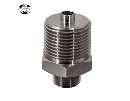 HHC-1129 Non-standard CNC precision machining Reducer adapter Stainless steel hollow stud